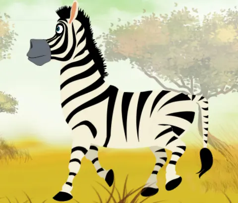 Персонаж зебра
