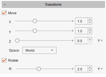 Y-axis Move & Rotate